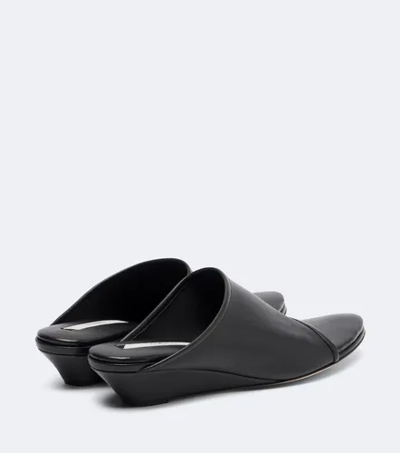 Stretch leather wedge mules - Christen - Modalova