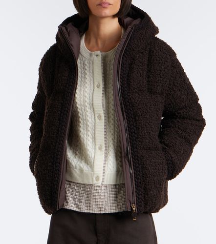 Cable-knit checked wool and cashmere cardigan - Moncler - Modalova