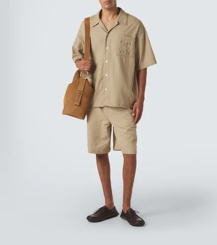 Bermudas de algodón con anagrama - Loewe - Modalova