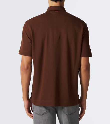 Zegna Polo de piqué de algodón - Zegna - Modalova
