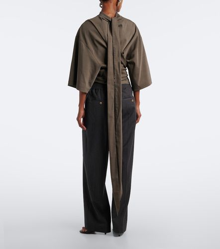 Pinstripe virgin wool straight pants - Jacquemus - Modalova