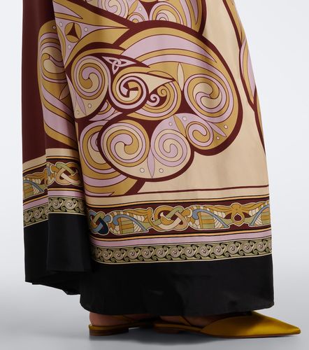 Vestido largo Kells de sarga de seda estampado - La DoubleJ - Modalova