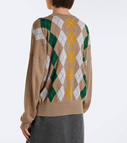 Tammy wool and silk argyle sweater - Khaite - Modalova