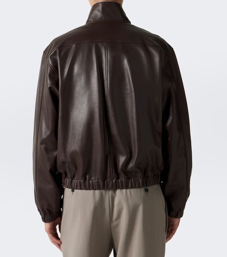 Leather blouson jacket - Saint Laurent - Modalova