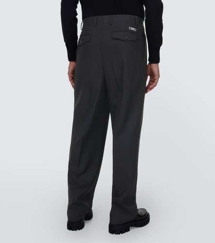 Versace Wool straight pants - Versace - Modalova