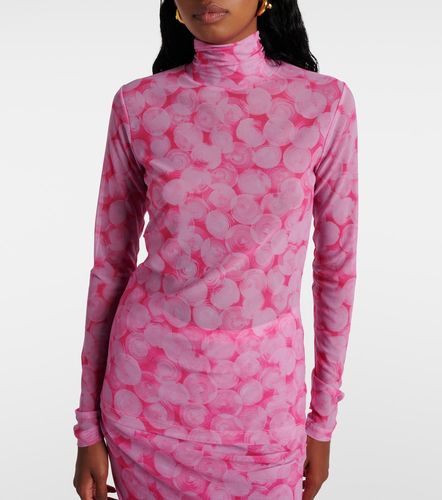 Printed high-neck jersey top - Dries Van Noten - Modalova