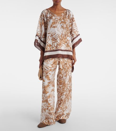 Weite High-Rise-Hose aus Seide - Brunello Cucinelli - Modalova