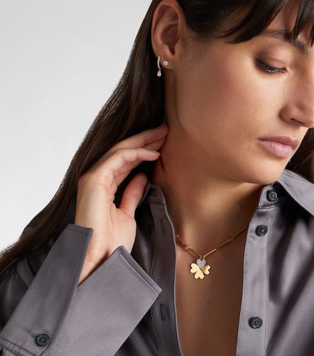 Collana Four Heart Clover in 18kt con diamanti - FoundRae - Modalova