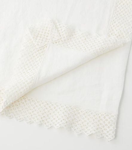 Mantel de lino con macramé - Once Milano - Modalova