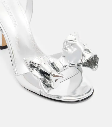 Le Cadeau 95 mirrored leather sandals - Mach & Mach - Modalova