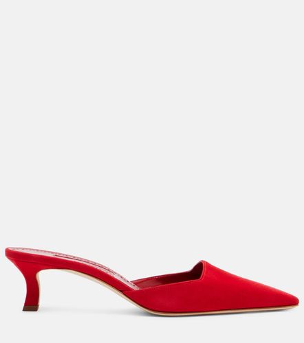 Manolo Blahnik Moiramu suede mules - Manolo Blahnik - Modalova