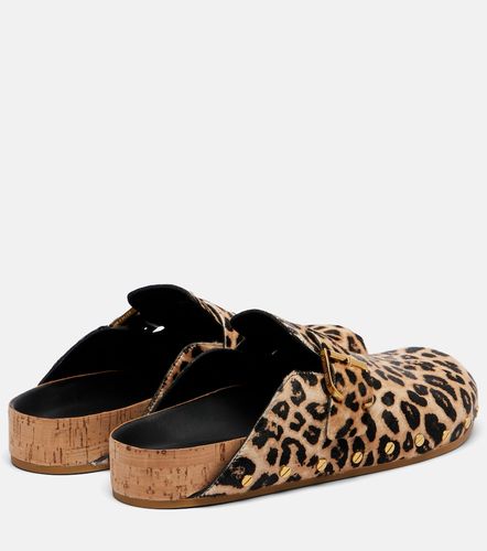 Fern leopard-print calf hair mules - Veronica Beard - Modalova