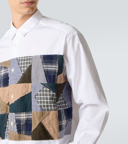 Comme des Garçons Camisa de popelín de algodón con patchwork - Comme des Garcons Homme - Modalova