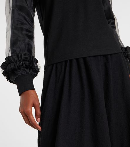Pullover in lana con tulle - Noir Kei Ninomiya - Modalova