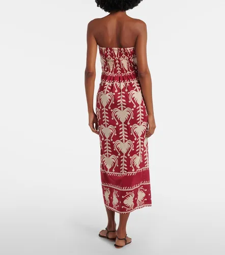 Printed cotton wrap dress - Johanna Ortiz - Modalova
