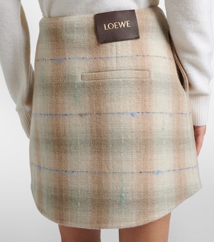 Wool, cashmere, and silk miniskirt - Loewe - Modalova