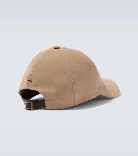Gorra de ante con logo - Brunello Cucinelli - Modalova