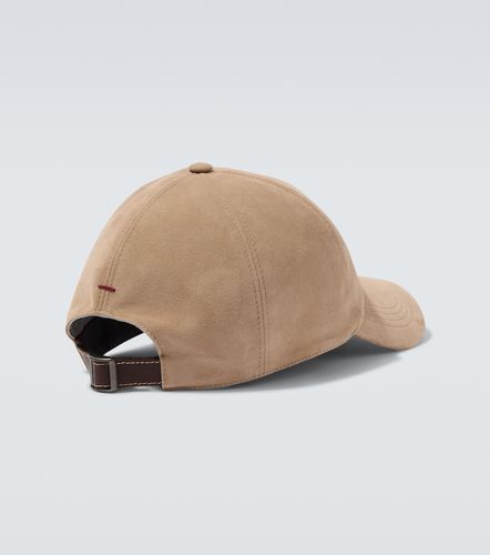 Logo suede baseball cap - Brunello Cucinelli - Modalova