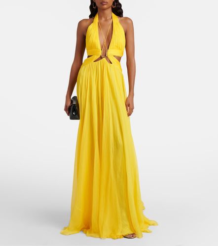 Robe aus Seiden-Chiffon - Roberto Cavalli - Modalova
