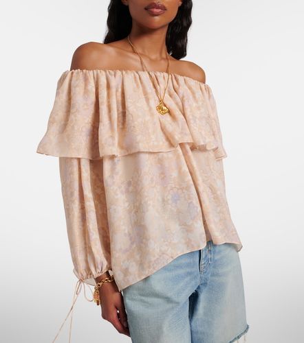 Chloe Floral silk charmeuse top - Chloe - Modalova