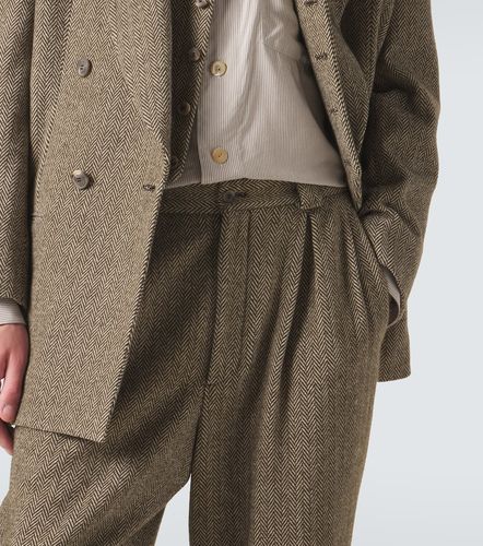 Archivio cotton-blend straight pants - Giorgio Armani - Modalova