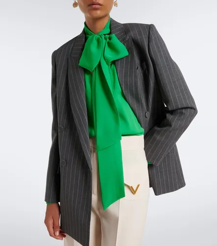 Blazer in lana vergine a righe - Valentino Garavani - Modalova
