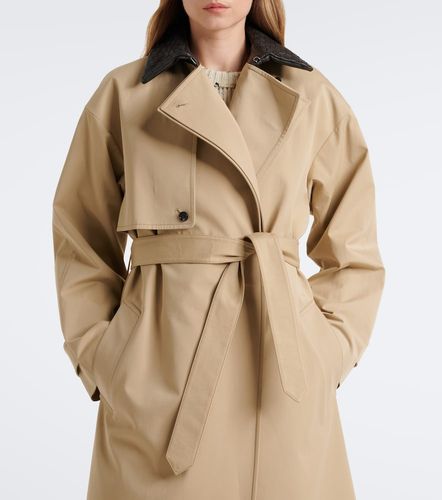 Gabardina de algodón con piel - Bottega Veneta - Modalova