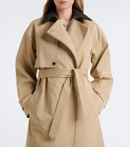 Gabardina de algodón con piel - Bottega Veneta - Modalova
