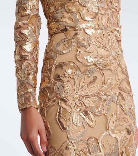 Embroidered sequined tulle gown - Elie Saab - Modalova