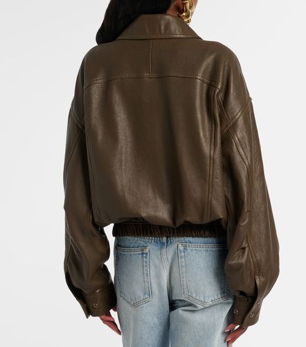 Saint Laurent Leather bomber jacket - Saint Laurent - Modalova