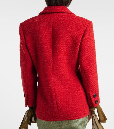Wool and silk-blend tweed jacket - Saint Laurent - Modalova