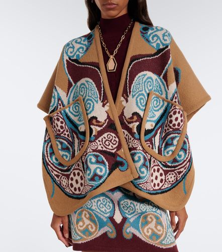 Alchemy jacquard wool cape - La DoubleJ - Modalova