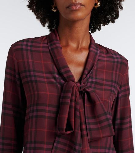 Rhiannon Check silk blouse - Burberry - Modalova