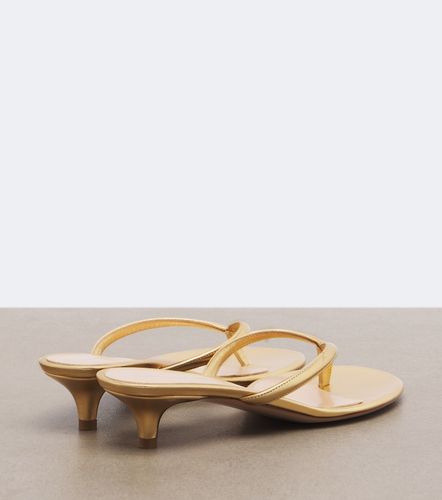 Calypso metallic leather thong sandals - Gianvito Rossi - Modalova