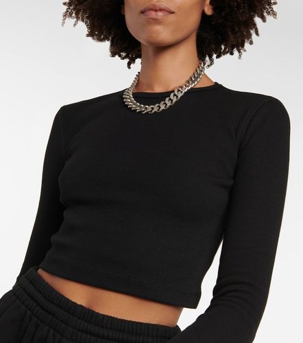 X Hailey Bieber crop top mezcla de algodón - Wardrobe.NYC - Modalova