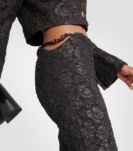 Ganni Pantaloni flared in jacquard - Ganni - Modalova