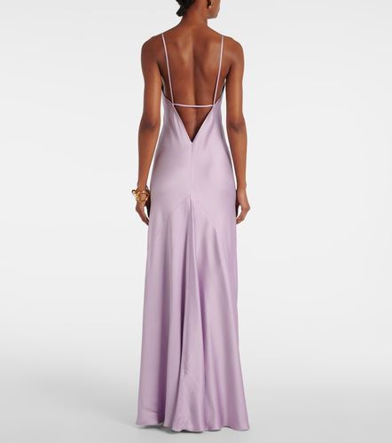 Abito lungo in satin - Victoria Beckham - Modalova