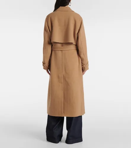 Belted double-breasted wool-blend coat - Vince - Modalova