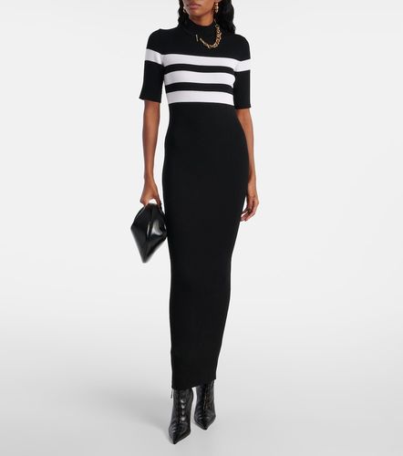 Abito lungo in jersey a righe - Jean Paul Gaultier - Modalova