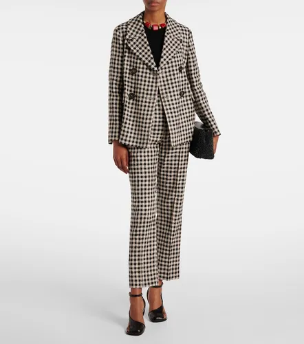 Daisy gingham cropped straight pants - 'S Max Mara - Modalova