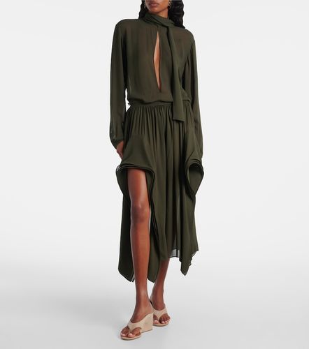 Alaïa Mules Cube 75 in suede con zeppa - Alaia - Modalova