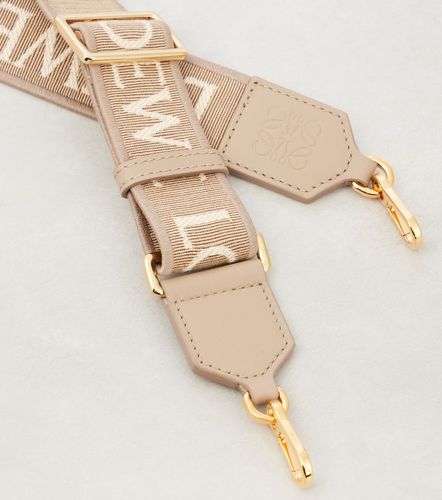 Loewe Anagram leather-trimmed strap - Loewe - Modalova