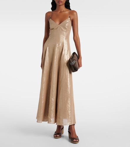 Abito lungo Monili in organza di cotone - Brunello Cucinelli - Modalova