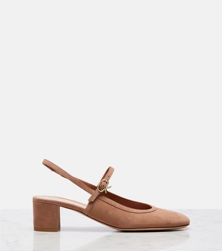 Suede slingback pumps - Gianvito Rossi - Modalova