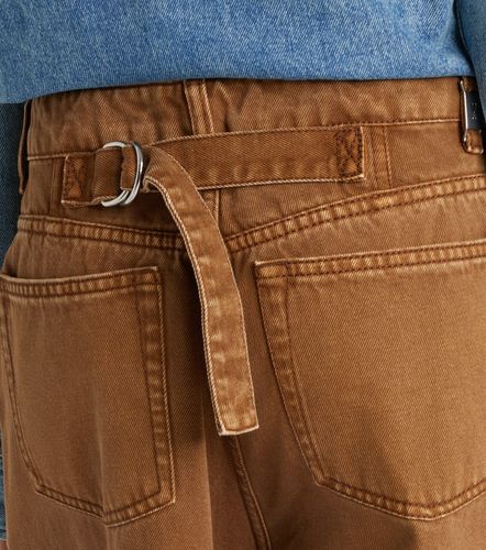 Pantalones anchos de sarga de algodón - Ami Paris - Modalova