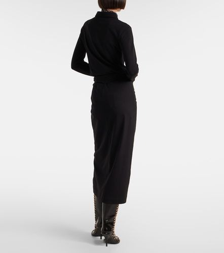 Falda midi de jersey de algodón - Dries Van Noten - Modalova