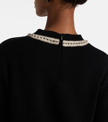Pullover in lana vergine con paillettes - Valentino - Modalova