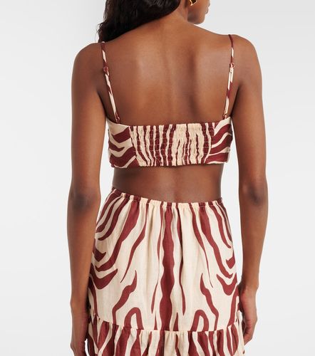 Johanna Ortiz Top de lino estampado - Johanna Ortiz - Modalova