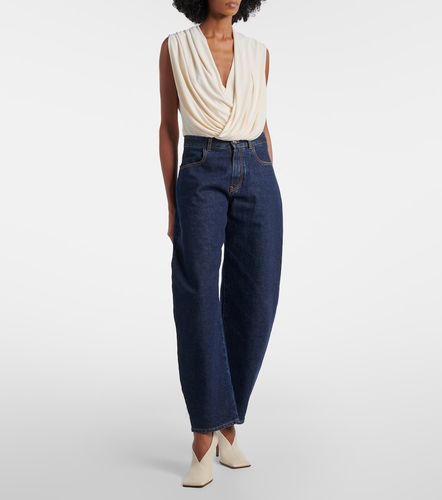 Alaïa Body de jersey drapeado con capucha - Alaia - Modalova