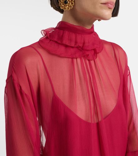 Chloé Abito corto in mussola di seta - Chloe - Modalova